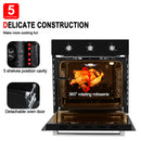 Gasland Chef 24'' Built-In Natural Single Wall Gas Oven - Black - Construction