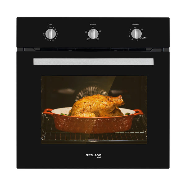 Gasland Chef 24'' Built-In Natural Single Wall Gas Oven - Black