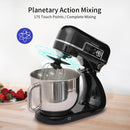 Tecnolove 6-Quart 12-Speed Stand Mixer - All Metal with Mixing Bowl - Black