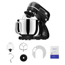 Tecnolove 6-Quart 12-Speed Stand Mixer - All Metal with Mixing Bowl - Black