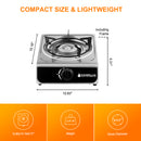 Camplux Single Burner Propane Stove - 9,800 BTU