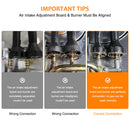 Camplux Propane Gas Cooktop Tempered Glass Double Burners Stove