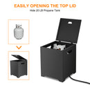 Camplux Propane Tank Cover, 20 LB Propane Tank Storage Box