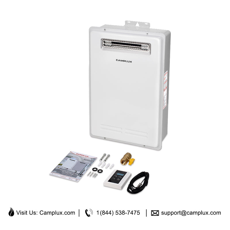Camplux Residential Tankless Water Heater - Propane Gas 5.28 GPM