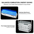 Camplux White 1.32 GPM Outdoor Tankless Gas Water Heaters w/ Freestanding Stand and Carry Bag - Power