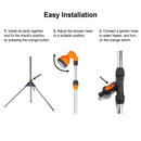 Tragbare Außendusche von Camplux mit Ein-/Aus-Ventil und Stativständer