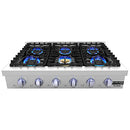 36 Inch Gas Rangetop w/ 6 Recessed Sealed burners