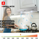 30" Under Cabinet Range Hood-Push Button Control-Stainless Steel