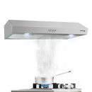 30" Under Cabinet Range Hood-Push Button Control-Stainless Steel